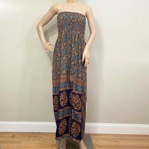 Evereve Raga “Addalyn” Anthropologie Strapless Maxi Dress